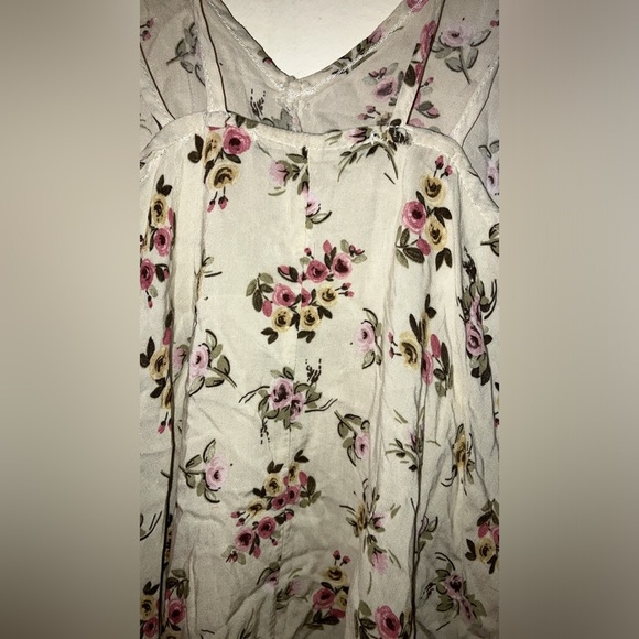 BRANDY MELVILLE SUMMER SUNDRESS SLIP DRESS EUC OSFA s/m FLORAL COVERUP - Picture 5 of 5